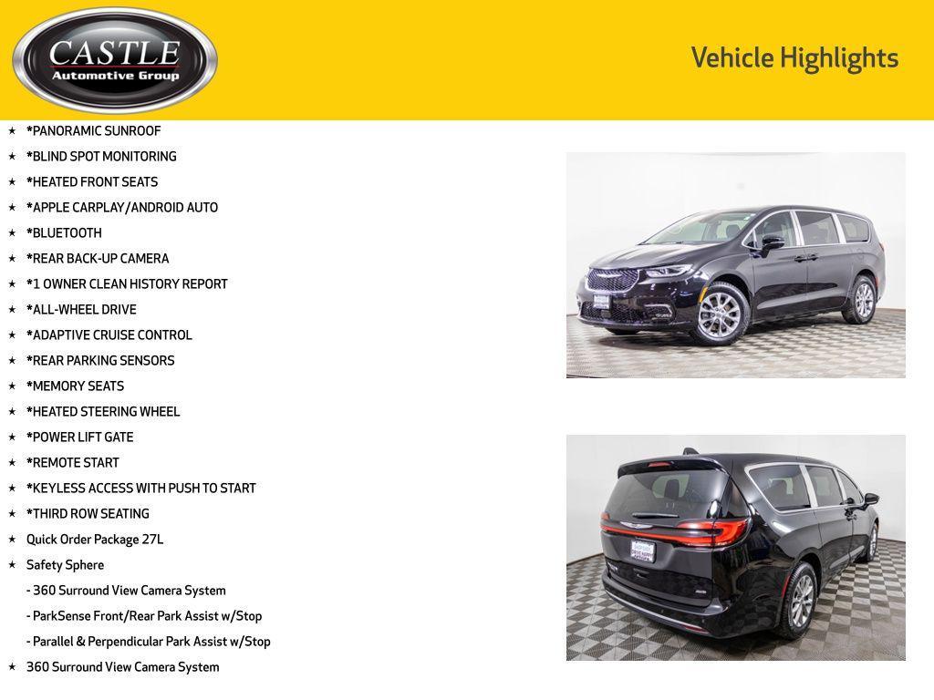 used 2024 Chrysler Pacifica car, priced at $39,277