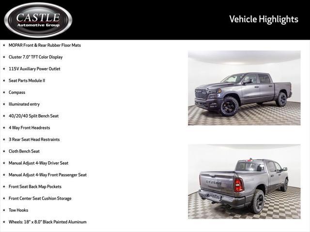 new 2025 Ram 1500 car, priced at $46,720