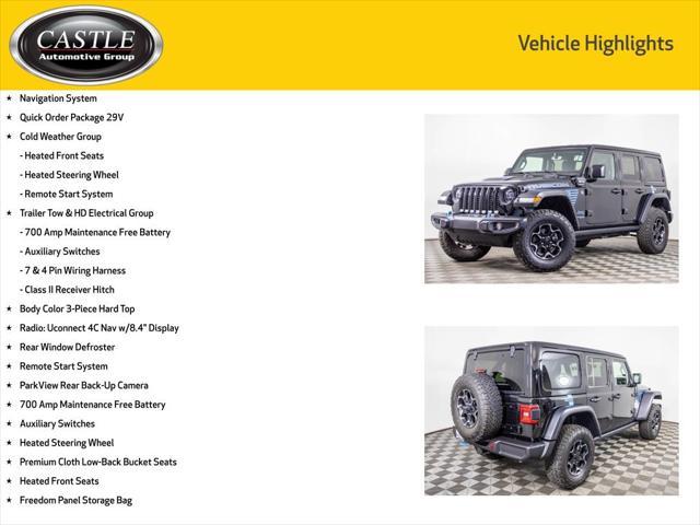 used 2022 Jeep Wrangler Unlimited 4xe car, priced at $35,977