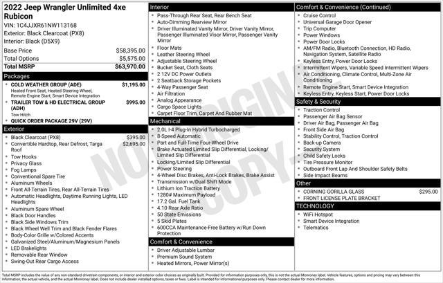 used 2022 Jeep Wrangler Unlimited 4xe car, priced at $35,977