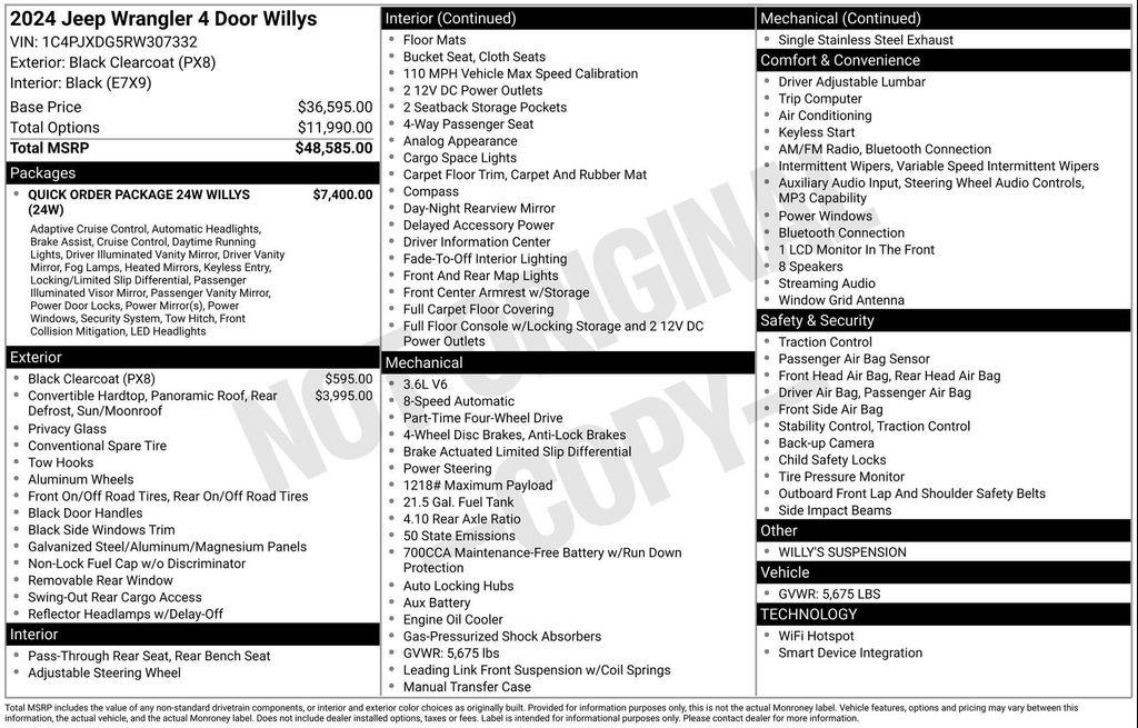 used 2024 Jeep Wrangler car, priced at $40,977