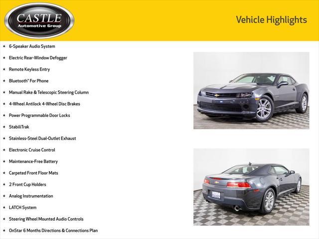 used 2014 Chevrolet Camaro car, priced at $15,777