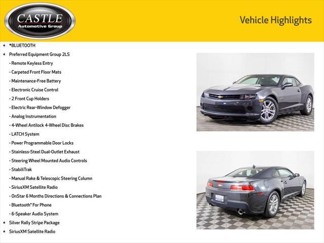 used 2014 Chevrolet Camaro car, priced at $15,777