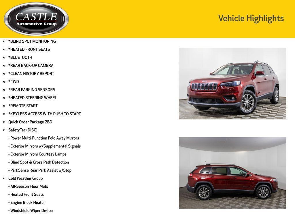 used 2019 Jeep Cherokee car, priced at $12,777