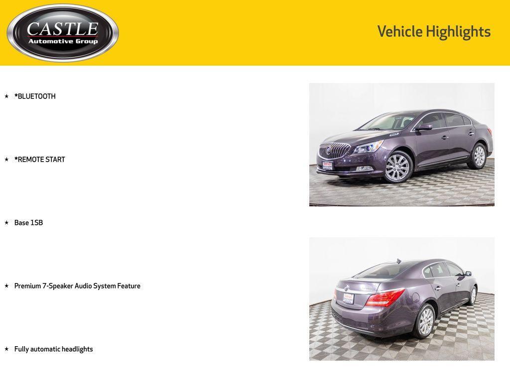 used 2014 Buick LaCrosse car, priced at $13,777
