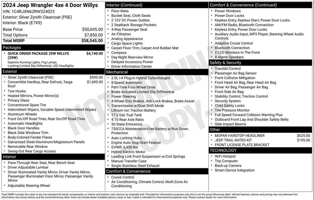 used 2024 Jeep Wrangler 4xe car, priced at $36,977