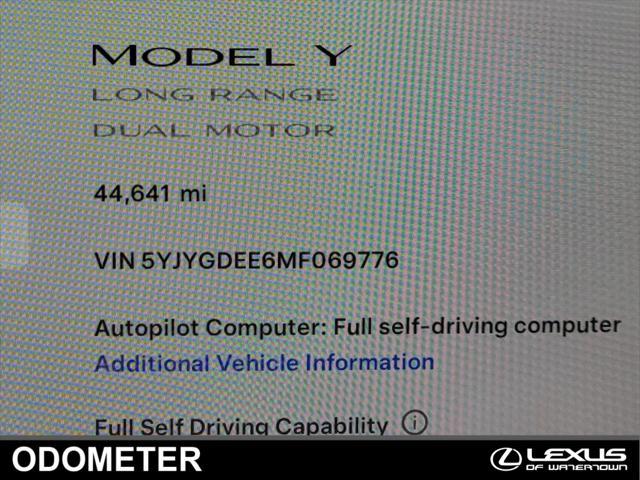 used 2021 Tesla Model Y car, priced at $29,884