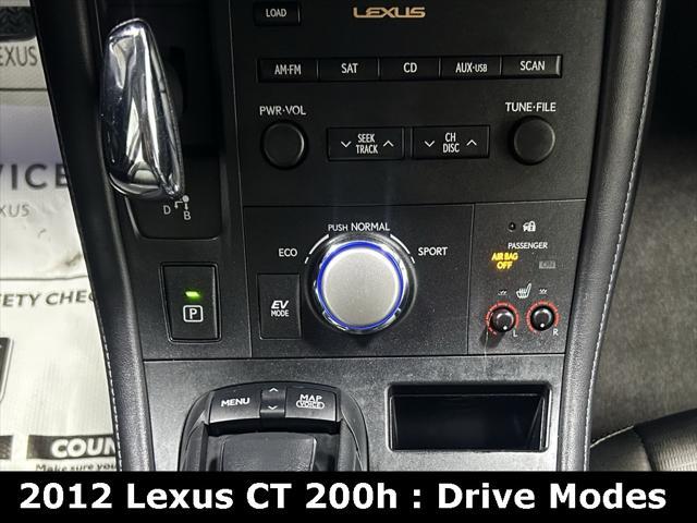 used 2012 Lexus CT 200h car, priced at $14,885