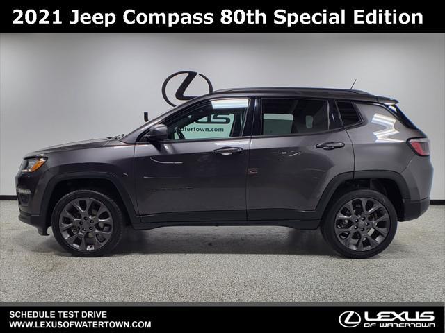 used 2021 Jeep Compass car, priced at $21,444