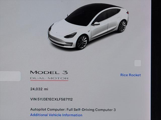 used 2020 Tesla Model 3 car, priced at $28,772