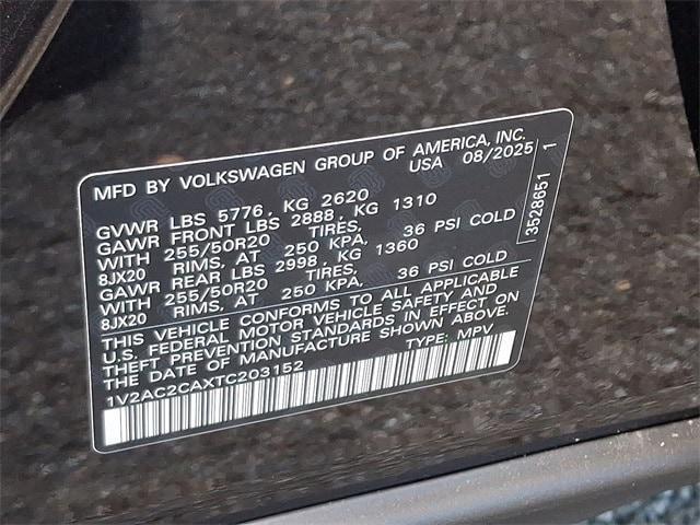 new 2026 Volkswagen Atlas Cross Sport car, priced at $52,921