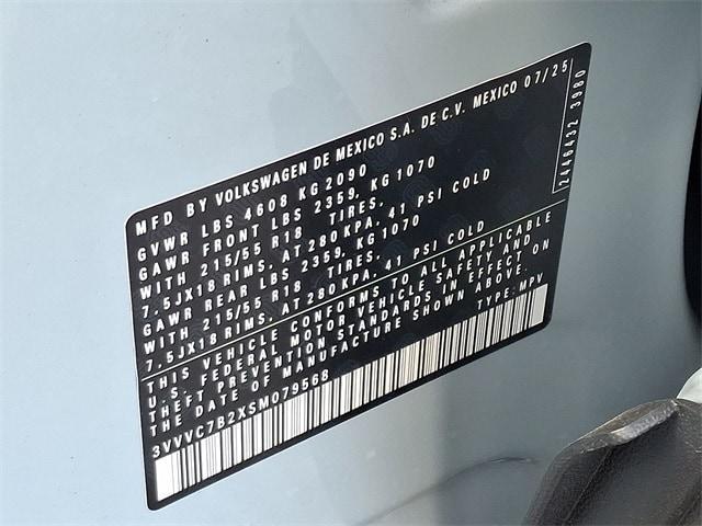 new 2025 Volkswagen Taos car, priced at $32,277