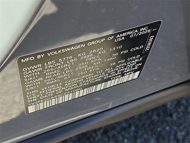 new 2025 Volkswagen Atlas Cross Sport car, priced at $49,777