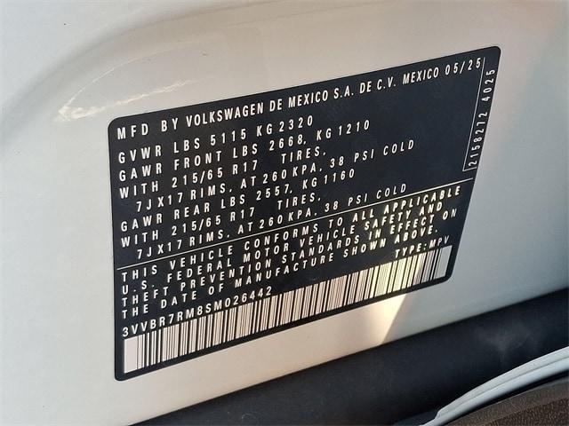 new 2025 Volkswagen Tiguan car, priced at $29,777