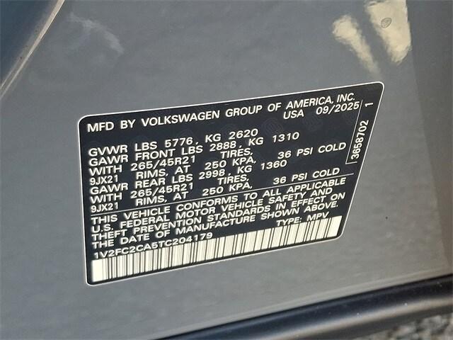 new 2026 Volkswagen Atlas Cross Sport car, priced at $55,936