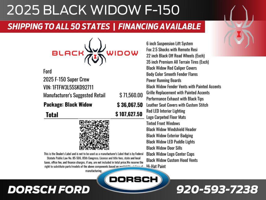 new 2025 Ford F-150 car, priced at $104,628