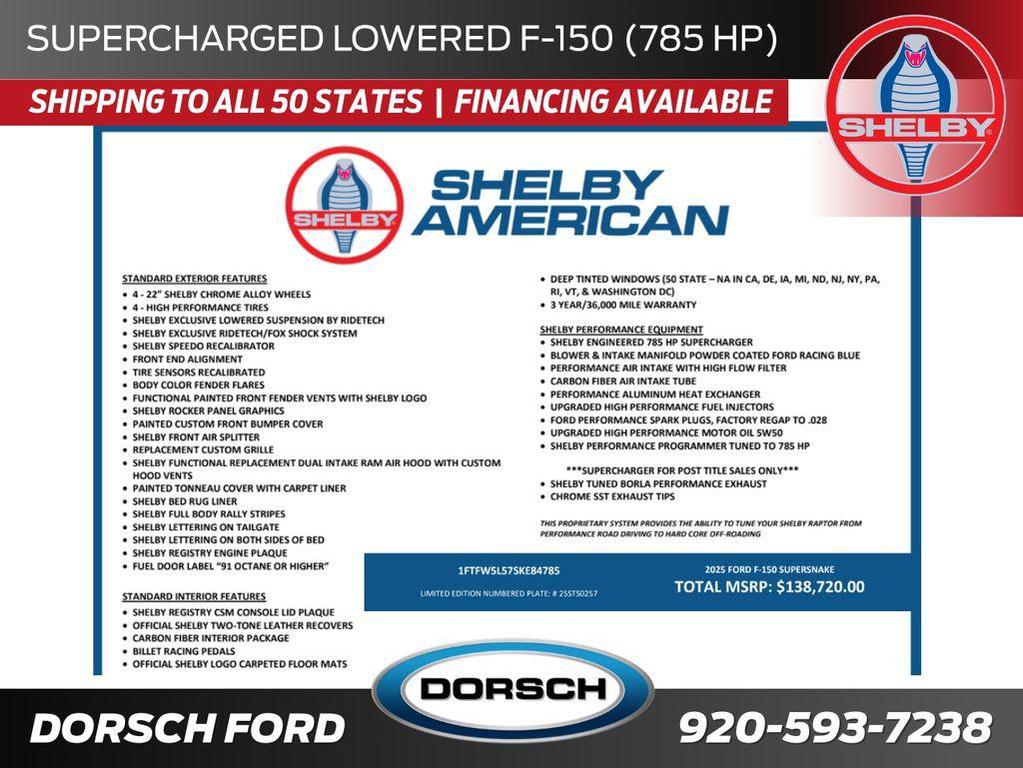 new 2025 Ford F-150 car, priced at $138,720