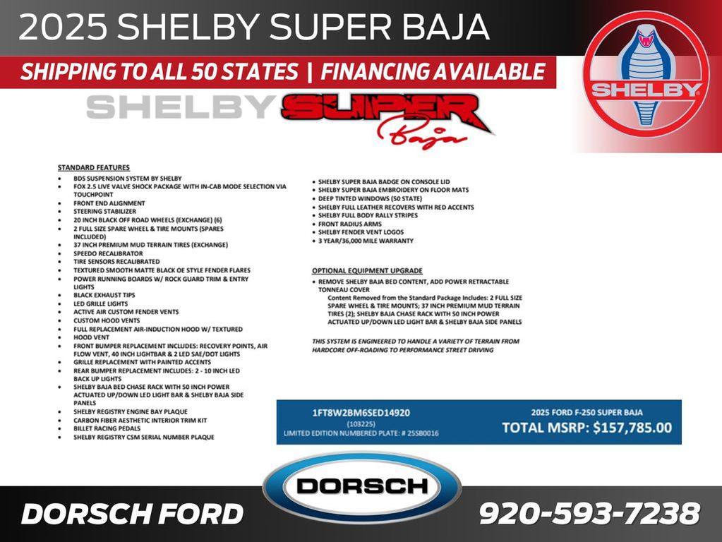 new 2025 Ford F-250 car, priced at $153,785