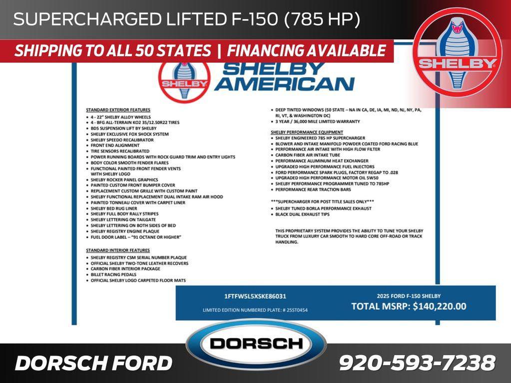 new 2025 Ford F-150 car, priced at $136,720