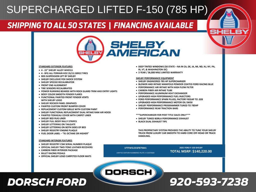 new 2025 Ford F-150 car, priced at $140,220