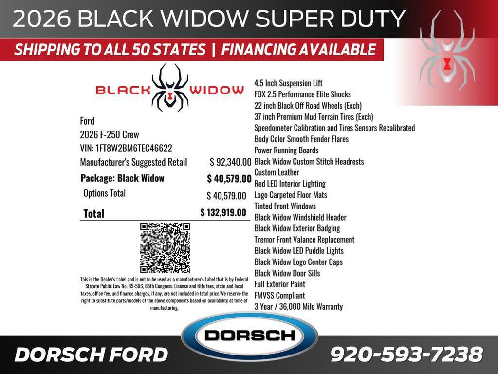 new 2026 Ford F-250 car, priced at $132,919