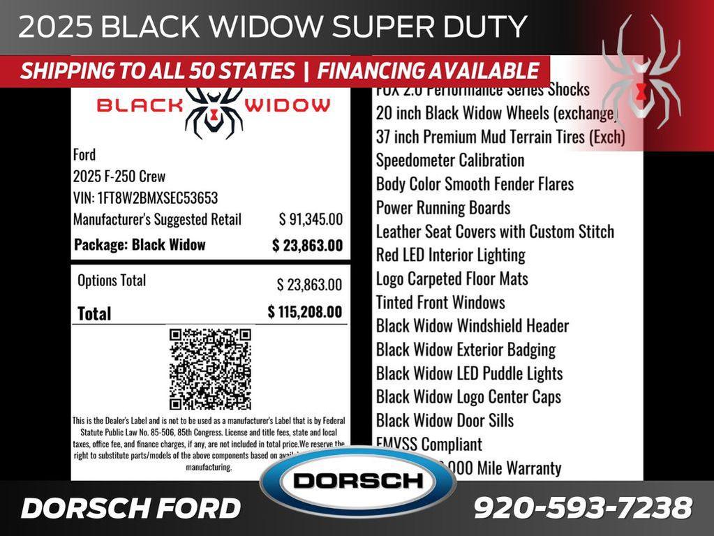 new 2025 Ford F-250 car, priced at $111,708