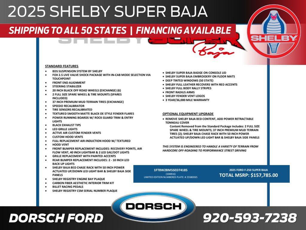 new 2025 Ford F-250 car, priced at $153,785