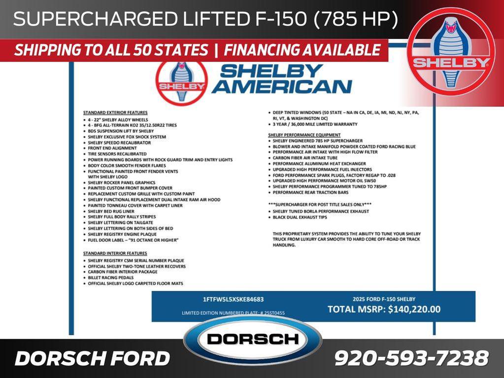 new 2025 Ford F-150 car, priced at $136,720