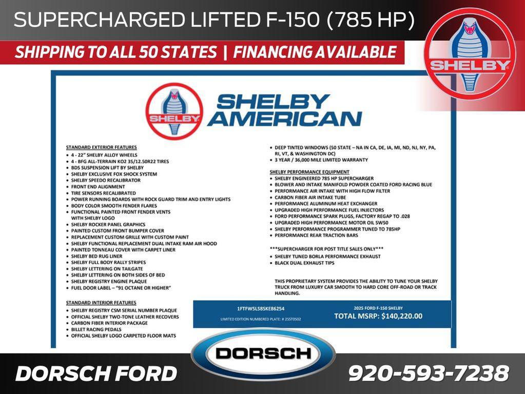 new 2025 Ford F-150 car, priced at $140,220