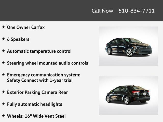 used 2021 Toyota Corolla car, priced at $14,695