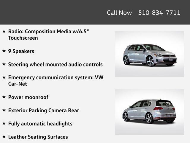 used 2016 Volkswagen Golf GTI car, priced at $16,995
