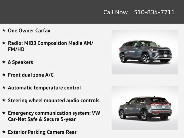 used 2024 Volkswagen Atlas Cross Sport car, priced at $31,695