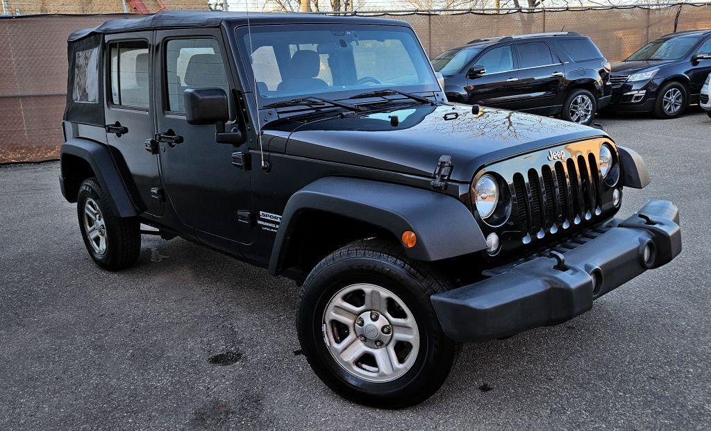 used 2018 Jeep Wrangler JK Unlimited car, priced at $15,500