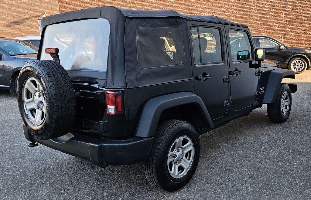 used 2018 Jeep Wrangler JK Unlimited car, priced at $15,500