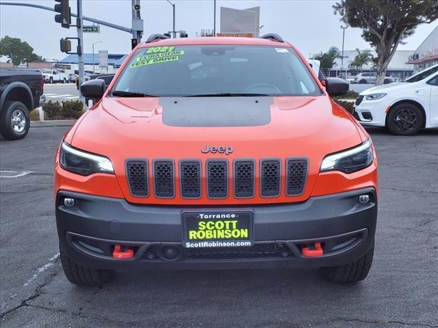 used 2021 Jeep Cherokee car, priced at $23,922