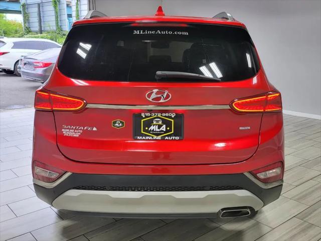 used 2020 Hyundai Santa Fe car, priced at $19,900