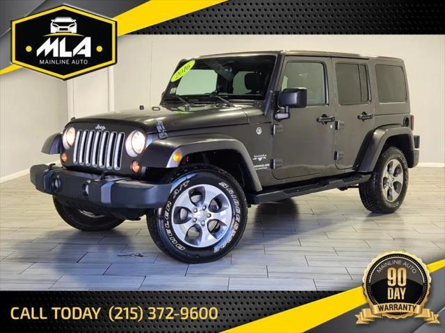 used 2016 Jeep Wrangler Unlimited car, priced at $18,995