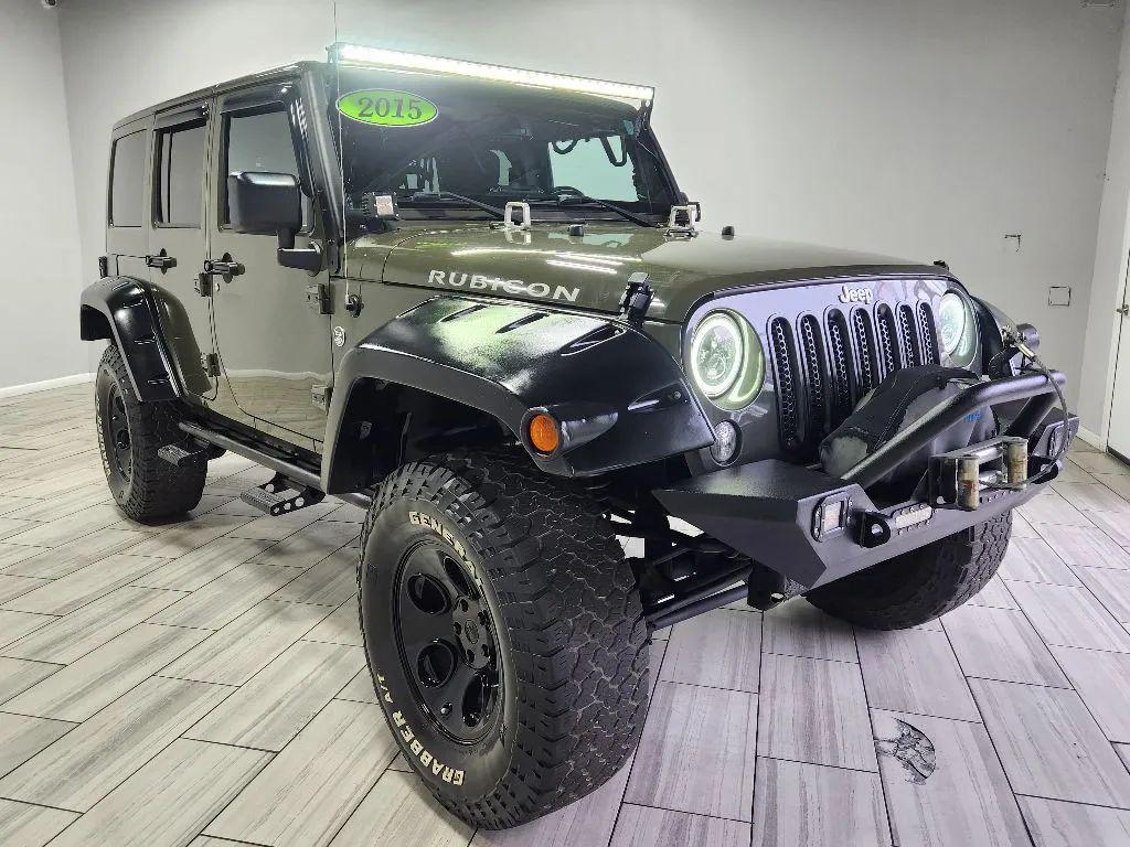 used 2015 Jeep Wrangler Unlimited car, priced at $21,599