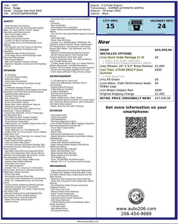 used 2021 Dodge Charger car, priced at $39,880