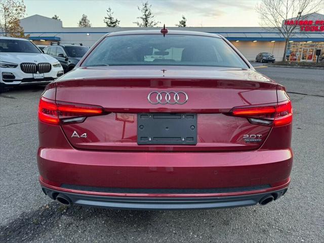 used 2018 Audi A4 car, priced at $21,380