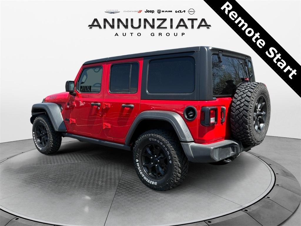 used 2021 Jeep Wrangler Unlimited car, priced at $32,199