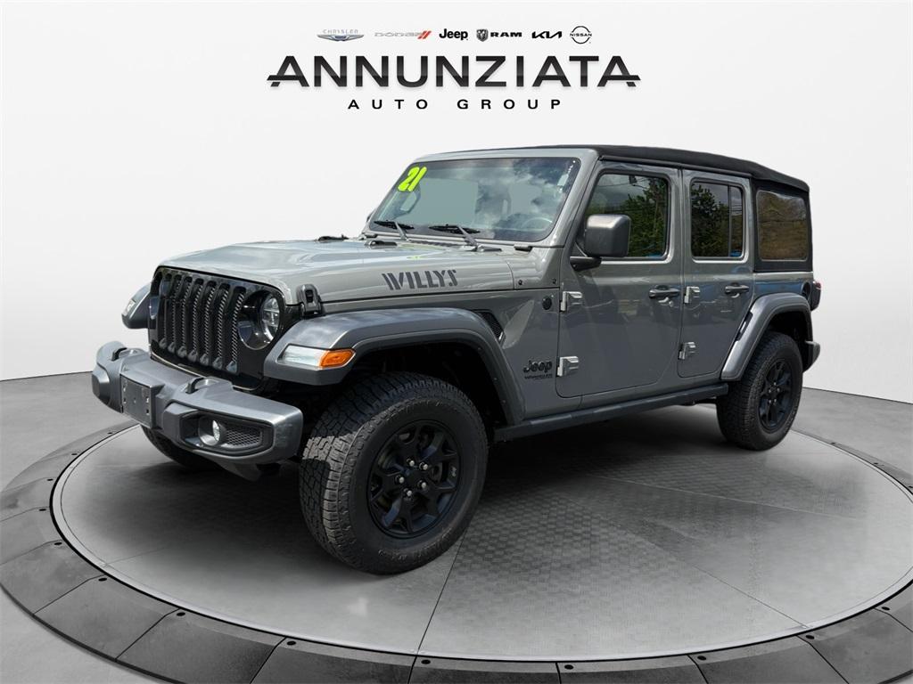 used 2021 Jeep Wrangler Unlimited car, priced at $31,000