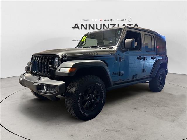 used 2021 Jeep Wrangler Unlimited car, priced at $32,855