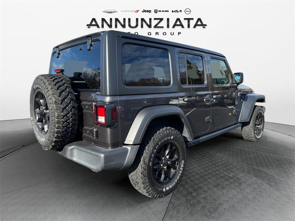 used 2021 Jeep Wrangler Unlimited car, priced at $30,799