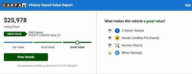 used 2021 Honda Passport car, priced at $22,694