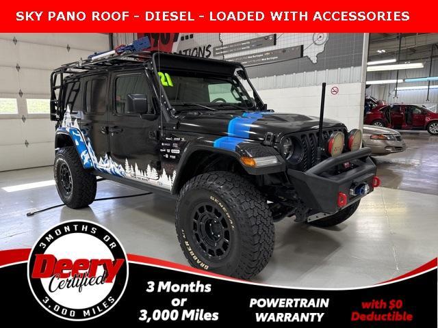 used 2021 Jeep Wrangler Unlimited car, priced at $41,888