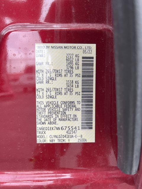 used 2022 Nissan Frontier car, priced at $36,254