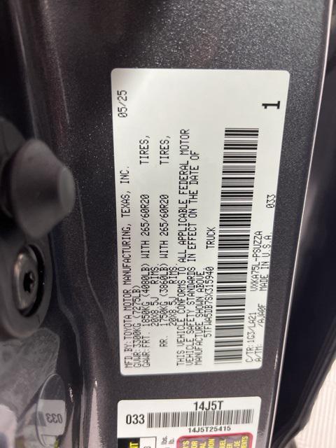 new 2025 Toyota Tundra car, priced at $67,195