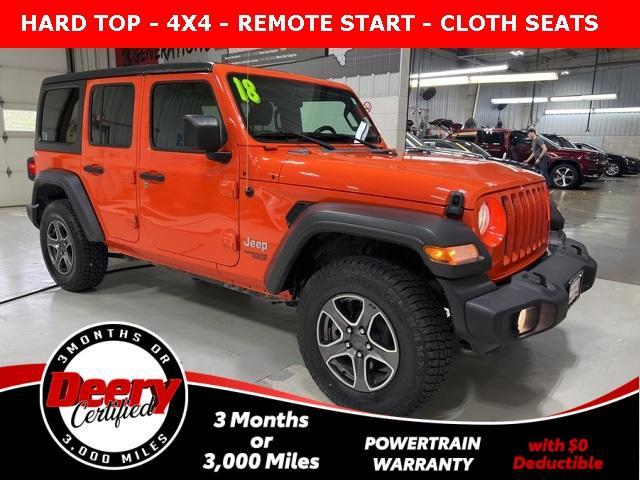 used 2018 Jeep Wrangler Unlimited car, priced at $28,785