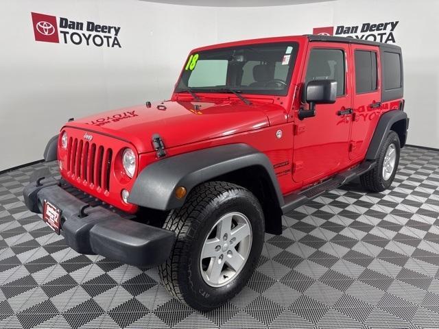 used 2018 Jeep Wrangler JK Unlimited car, priced at $18,974